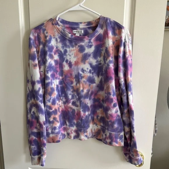 Elizabeth and James Tops Elizabeth And James Purple Tiedye